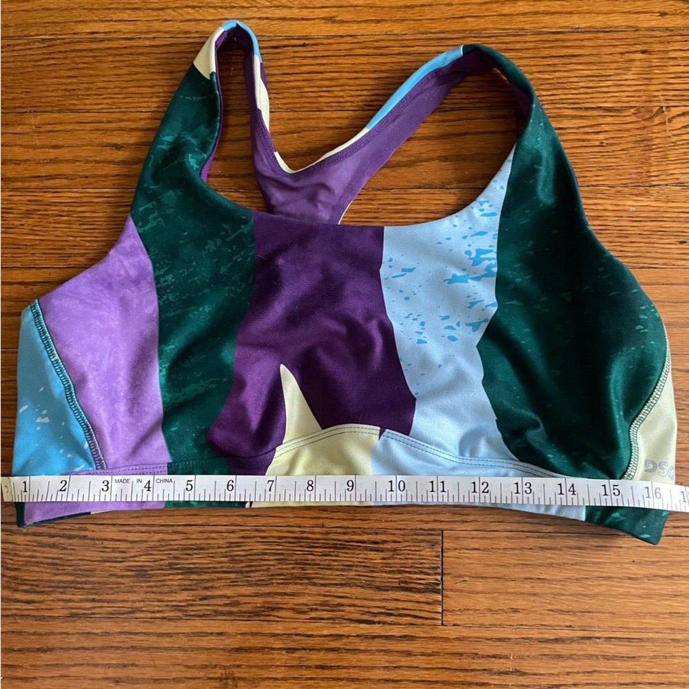 DSG Multicolor Keyhole Racerback Sports Bra - Picture 2 of 7